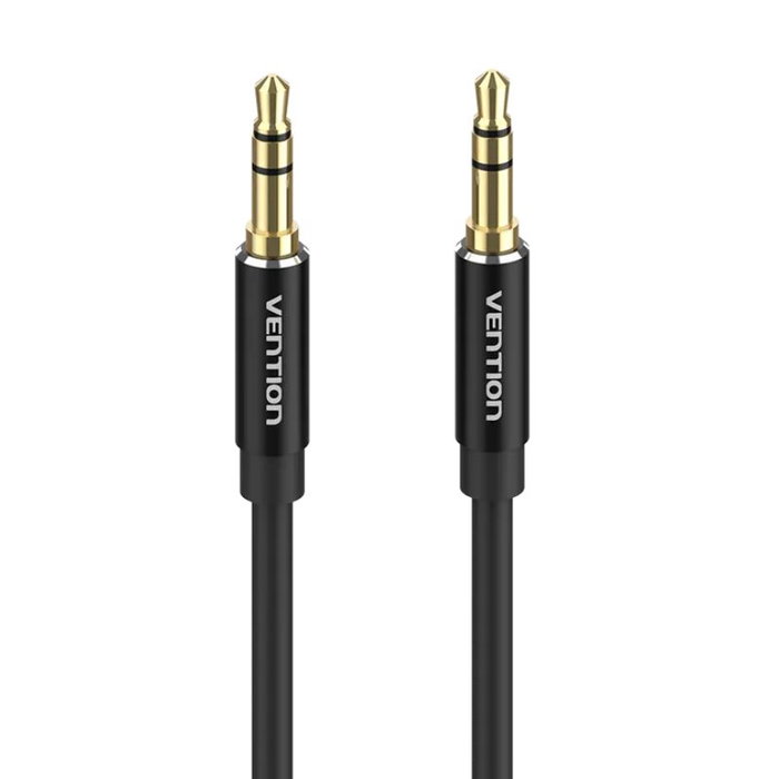 Vention Cable Estéreo BAXBD Jack 3,5 mm Macho a Jack 3,5 mm Macho, 0,5 m, Negro